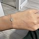 Браслет клевер mini серебро 925 пробы exclusive collection. Браслет-цепочка. MARIA GUSEVA Fashion Jewelry. Ярмарка Мастеров.  Фото №4