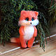 Order Mr. blue-eyed Fox toy from wool. handmade toys by Mari. Livemaster. . Felted Toy Фото №3
