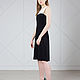Black and white sleeveless dress length knee-length. Dresses. MUZA. Online shopping on My Livemaster.  Фото №2