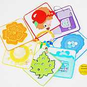 Куклы и игрушки handmade. Livemaster - original item Educational tactile cards for kids. Handmade.