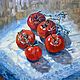Oil painting 'the Love of tomatoes', Pictures, Moscow,  Фото №1