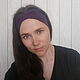 Linen headband for hair purple. Bandage. ZanKa. My Livemaster. Фото №4