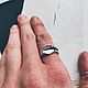 Заказать Серебряное кольцо-печатка Контрасты 2. ОКО JEWELRY/Серебро Татьяны Щаповой. Ярмарка Мастеров. . Кольцо-печатка Фото №3