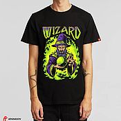 Мужская одежда handmade. Livemaster - original item The Wizard T-shirt. Handmade.