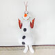 Snowman Olaf. Mascot, Props for animators, Vladivostok,  Фото №1