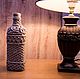 Заказать Декоративная бутылка Макраме. Макраме Санкт-Петербург. Wlardi.. Ярмарка Мастеров. . Бутылки Фото №3