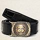 Crocodile leather belt with 'lion's grin' buckle'!, Straps, St. Petersburg,  Фото №1