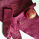  kerchief and mittens made of Pomegranate wool, Kerchiefs, Orel,  Фото №1