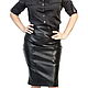 Order Leather Pencil Skirt Below the Knee Lollypie. Lollypie - Modiste Cat. Livemaster. . Skirts Фото №3