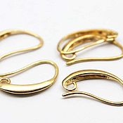 Материалы для творчества handmade. Livemaster - original item Earrings brass, gold, art. 5-26. Handmade.