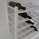 Order Wine rack for 25 bottles in white. Color Wood. Livemaster. . Shelving Фото №3