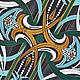 Interior panel with a geometric pattern in the Art Deco style. Pictures. Wall Art & Clock HappinessArtDecoR. My Livemaster. Фото №4