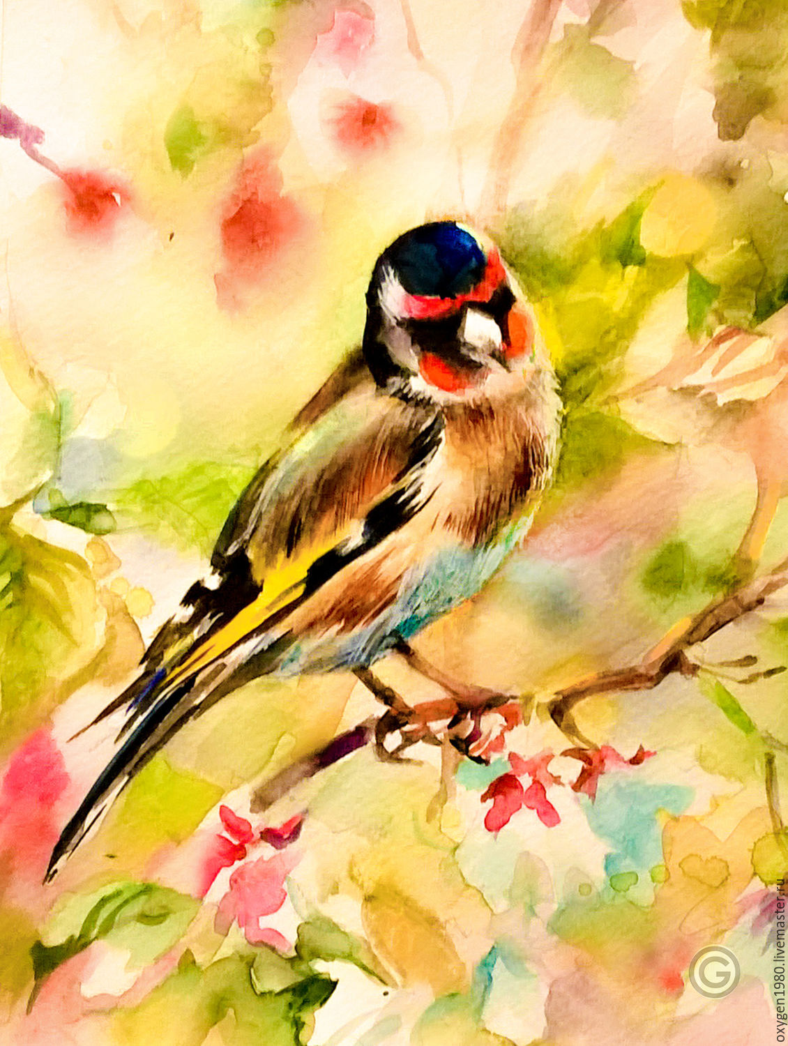 Весенние птицы живопись