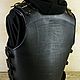 Байкерский кожаный жилет Броня XXL. Жилеты мужские. Leather Vest. Интернет-магазин Ярмарка Мастеров.  Фото №2