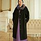 Oversize coat for full ' Black agate'. Coats. Alexandra Maiskaya. My Livemaster. Фото №4