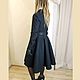 Зимнее женское беспоук пальто в стиле New look. Пальто. Ксения Gleamnight bespoke atelier. Интернет-магазин Ярмарка Мастеров.  Фото №2
