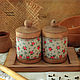 A set of linden jars on a larch stand, Storage Box, Krasnoyarsk,  Фото №1