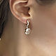 Серьги женские с горным хрусталем и луной. Серьги классические. Beadsbrand. Интернет-магазин Ярмарка Мастеров.  Фото №2
