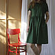 Linen dress loose fit with buttons from waist. Dresses. the.zhenya. Online shopping on My Livemaster.  Фото №2