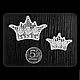 Set of applique lace embroidery imperial crown patch fsl, Applications, Moscow,  Фото №1