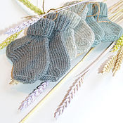 Одежда детская handmade. Livemaster - original item Socks for kids knitted wool (Merino Laika). Handmade.