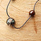 Бусы Раку. Колье. Ольга Lampwork. Ярмарка Мастеров.  Фото №5