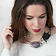 Necklace 'Black&Rose'. Necklace. Марина- головные уборы,Ксения - украшения. (COLLETTO) (COLLETTO). Online shopping on My Livemaster.  Фото №2