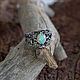 Men's silver ring with opal ' Arvensis'. Rings. Unusual Gemstone Jewelry. Online shopping on My Livemaster.  Фото №2
