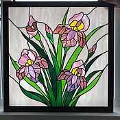 Панно-гербарий из стекла Разнотравье. Засушенные растения в стекле