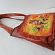 Leather women's bag with painting to order for Elena. Classic Bag. Innela- авторские кожаные сумки на заказ.. My Livemaster. Фото №4