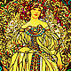 Order Illuminated painting  panel  stained glass Portrait of a girl (Alphonse Mucha). House of the Sun (irina-bast). Livemaster. . Pictures Фото №3