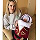 Конверт для новорожденного Джигит на выписку и для прогулок в коляске. Конверты на выписку. Babygoldfinch. Интернет-магазин Ярмарка Мастеров.  Фото №2