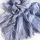 Grey Scarf stole 'Silver' made of 100% Batik silk. Wraps. Silk Batik Watercolor ..VikoBatik... My Livemaster. Фото №6