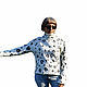 Order Felted Snow Leopard Sweatshirt merino white. warm corner (teply-ugolok). Livemaster. . Sweaters Фото №3