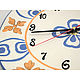 'Provenza ' - reloj en la cocina con pintura debajo de los Azulejos. Watch. Elena Zaychenko - Lenzay Ceramics. Ярмарка Мастеров.  Фото №6