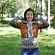 Knitted tunic with a hood Listopad. Tunics. Natalia Bagaeva knitting (nbagaeva). My Livemaster. Фото №4