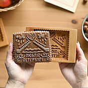 Для дома и интерьера handmade. Livemaster - original item Gingerbread board I love Petersburg. Handmade.