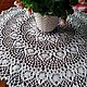 Салфетка вязаная, мини-скатерть. Салфетки. Вязарушка (irina-knitwork). Интернет-магазин Ярмарка Мастеров.  Фото №2