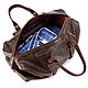 Кожаная дорожно-спортивная сумка Вашингтон (коричневая наппа). Спортивная сумка. Кожинка. Интернет-магазин Ярмарка Мастеров.  Фото №2