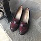 Shoes' Pumps with heels ' Bordeaux leather / suede. Shoes. Hitarov (Hitarov). My Livemaster. Фото №4