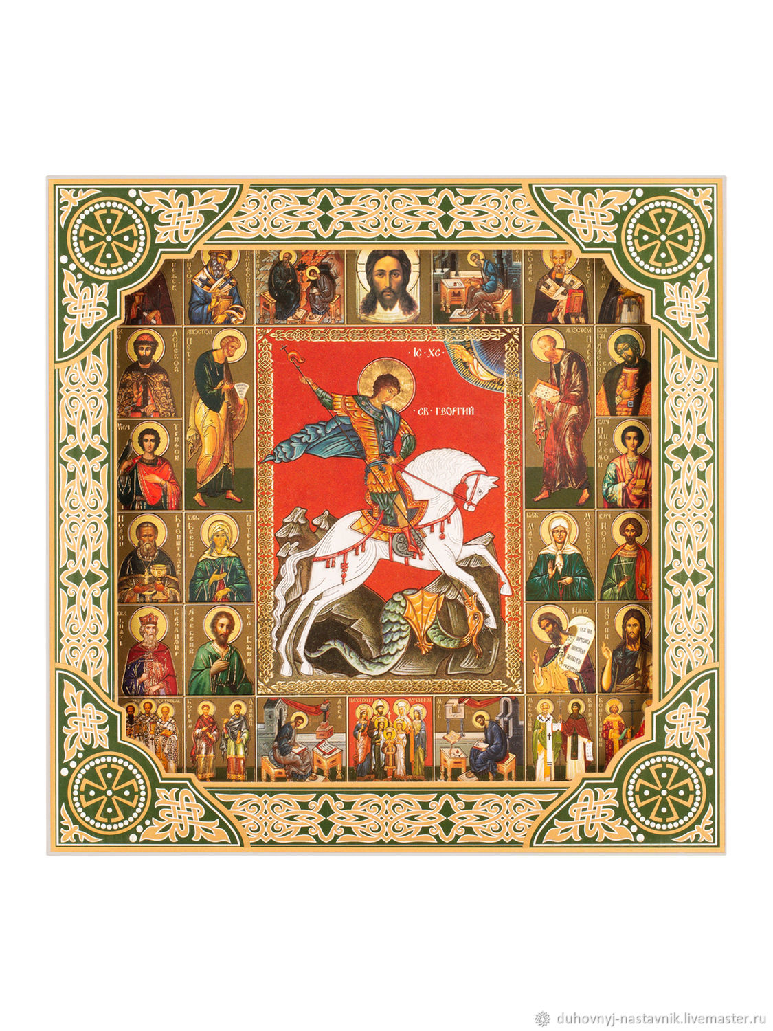 Икона Георгий Победоносец на коне