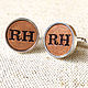 Personalized Leather Cufflinks, Cuff Links, Moscow,  Фото №1