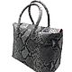 Women's bag made of genuine python leather 76CF1-547383-1. Classic Bag. Anastasia Suvaryan обувь ручной работы. Online shopping on My Livemaster.  Фото №2