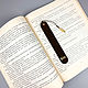 Order Bookmark for books made of genuine leather with initials. KulikovCraft. Livemaster. . Bookmark Фото №3