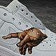 Кроссовки белые,кастом кроссовок Nike Air Force унисекс,ручная роспись. Кроссовки. Olgavolgoart. Роспись одежды и обуви. Кастом. Ярмарка Мастеров.  Фото №13