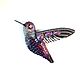 Brooch Hummingbird 'Vilet'. Brooches. Anastasiya Kozlova. Online shopping on My Livemaster.  Фото №2
