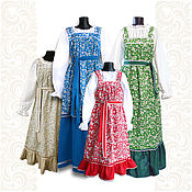 Русский стиль handmade. Livemaster - original item Dress with blouse Dunyasha. Handmade.