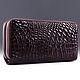 Clutch bag in crocodile leather with two zippers IMA0001K5, Clutches, Moscow,  Фото №1