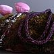 Lariat bead 'Juicy BlackBerry'. Lariats. Beaded jewelry by Milady. My Livemaster. Фото №6