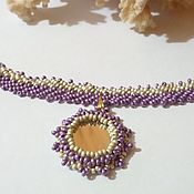 Earrings tassels long purple bead item 046